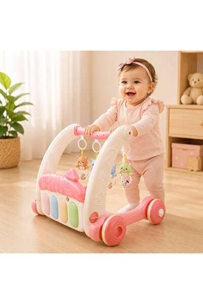 Salamandra Kids Premergător și salteluță de joacă 2 în 1, centru de activităț...
