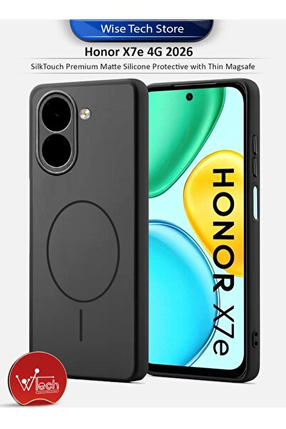 Wtech Honor X7e 5G 2026 SilkTouch Premium Matte Silicone Protective with Thin...