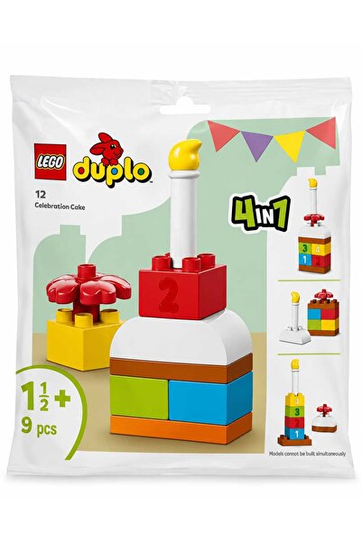 Duplo LEGO Celebration Cake 4 în 1 – Set de construcție, 9 piese,