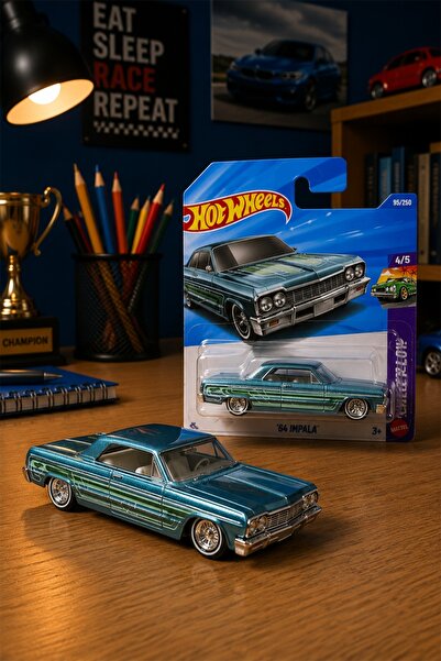HOT WHEELS سيارة إمبالا معدنية مقياس 1:64 من السلسلة الأمريكية الكلاسيكية بتص...