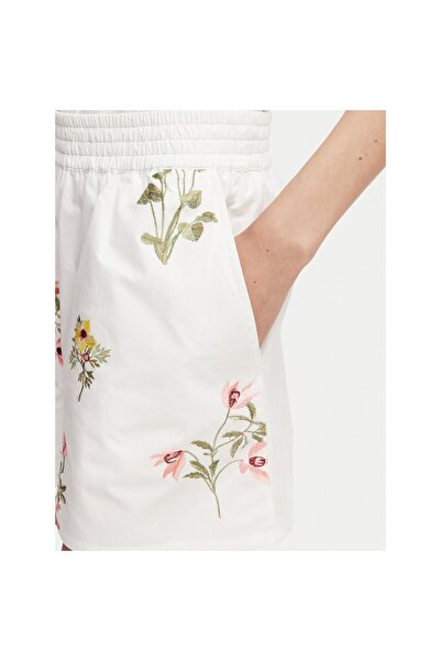 French Connection Șorturi de damă din material textil 799C0 Alb