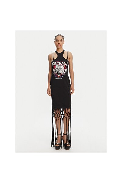 VERSACE JEANS COUTURE Γυναικείο Καθημερινό Φόρεμα 78HAOE01 CJ02E Μαύρο