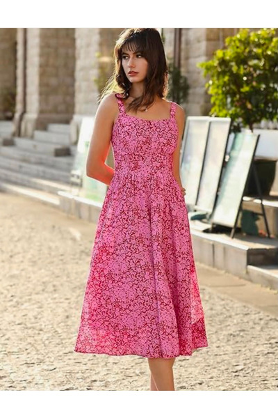 OMS Rochie de vara midi cu imprimeu floral