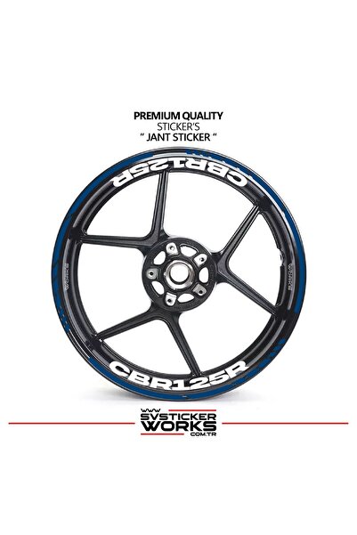 ARONA Honda Cbr 125R Wheel Sticker Interior and Exterior Cbr125R Written Labe...