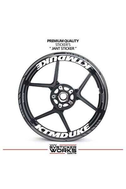 ARONA Ktm duke wheel sticker - interior & exterior - ktm duke text decal model