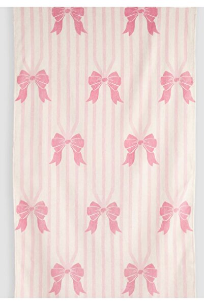 LCW ACCESSORIES Pembe Fiyonk Desenli Pamuklu Kız Çocuk Plaj Havlusu 70x150 Cm