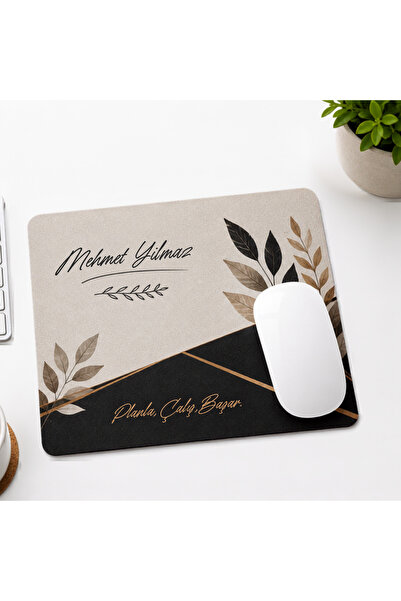 Hediye Baskıcı Kişiye Özel İsimli Mouse Pad 17x21 cm – Kaymaz Taban 2 mm