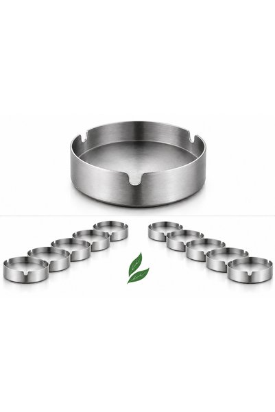 HOMEDEFNE 10 Pieces of Ashtrays for Cafes/Restaurants/Otels/Workplaces 10 Pieces of Ashtrays //Promotional Price//