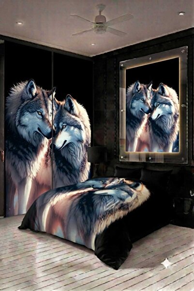 Elmas Dizayn 240 x 280 cm Double-Panel Curtains (2 Pieces) and 240 x 260 cm D...