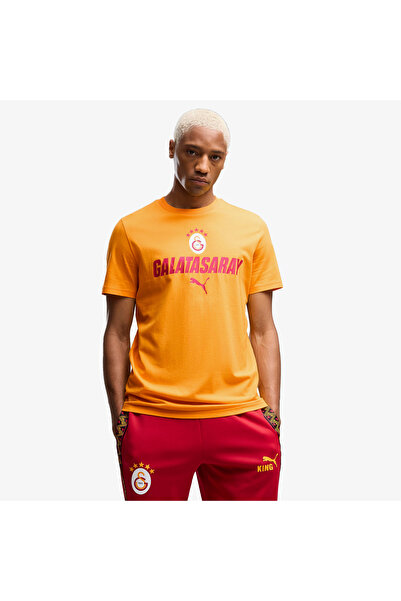 Puma Galatasaray 26/27 Men's Yellow Casual T-Shirt