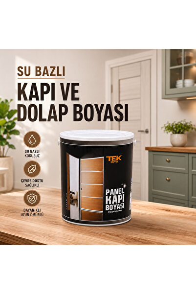 Genel Markalar SU BAZLI PANEL KAPI BOYASI İPEK MAT GÖRÜNÜMLÜ AMERİKAN PANEL K...