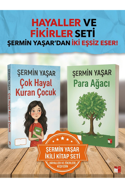 KİTAPİSEM Şermin Yaşar Çocuk Kitapları Seti - Çok Hayal Kuran Çocuk & Para Ağ...