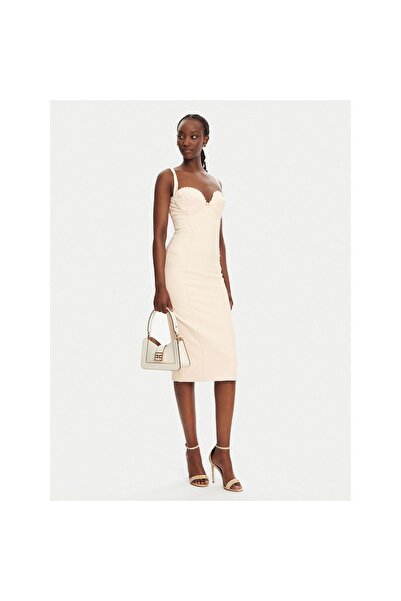 Elisabetta Franchi Rochie de cocktail pentru femei AB85052E2 Bej