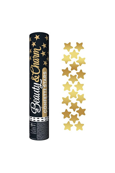 Godan Confetti pneumatic 30 cm – stelute aurii (tub)
