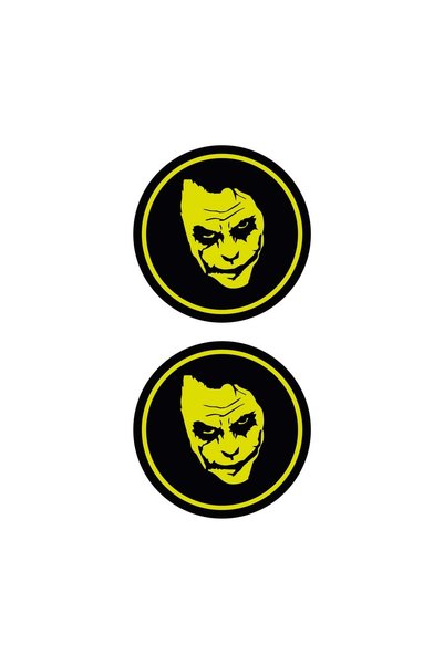 Motiker Joker Beyaz Koruma Takozu Damla Sticker Modeli