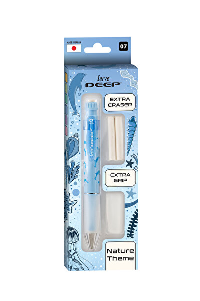 Serve Deep Versatil Kalem 07mm - Doğa Serisi - Yedekli Set ( ve Silgi)