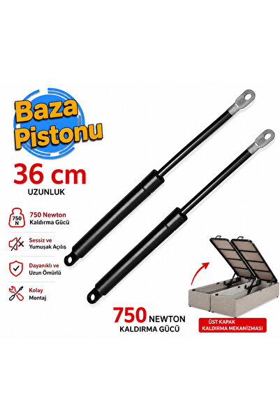Hts Toy Pazar 750N Gazlı Baza Amortisörü 36 cm Baza Makası Pistonu Çiftli Set