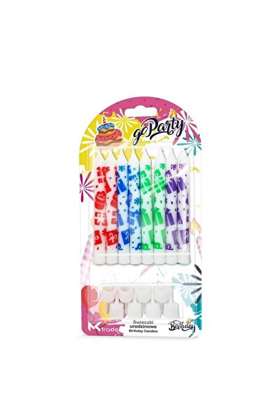 GoParty Lumanari de tort GoParty, lumanari aniversare, 6 cm, cu imprimeu 'cad...