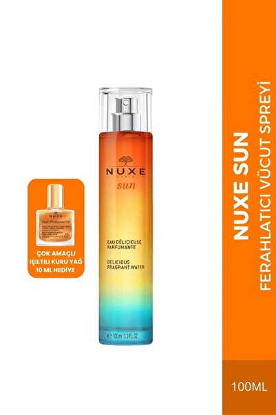 Nuxe Sun Ferahlatıcı Vücut Spreyi 100 ml+Çok Amaçlı Kuru Yağ 10ml Hediye