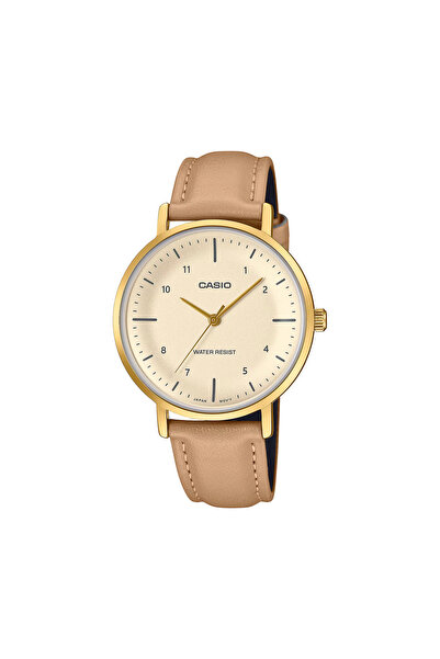Casio Women's Analog Beige Dial Watch - LTP-VT03GL-4BDF