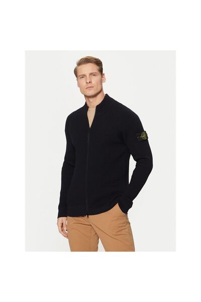 STONE ISLAND Cardigan bărbătesc 8115519C2 Bleumarin