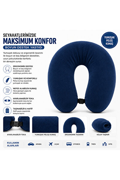 Genel Markalar Universal Araç Boyun Yastığı Ergonomik Oto Koltuk Boyun Destek...