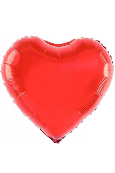 genaja Balon Folie Inimă Rosie 18 Inch (45 cm) pentru Petreceri, Aniversări ș...