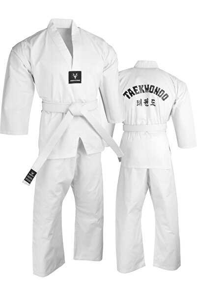 eagle strike Premium Cotton Taekwondo Gi – Professional White Dobok for Train...