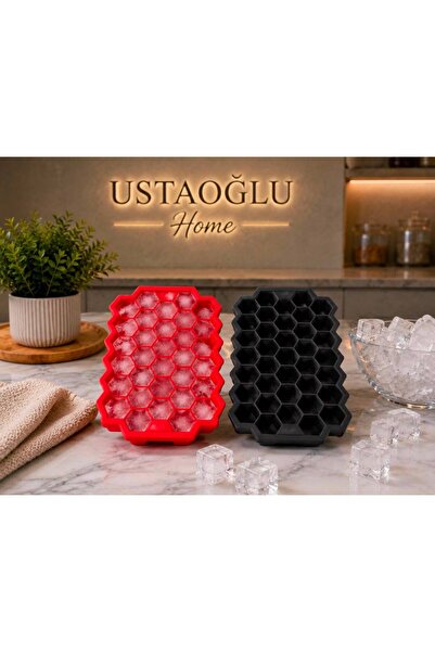 USTAOGLUHOME Silicone 2-Piece Honeycomb Model Luxury Ice Mold
