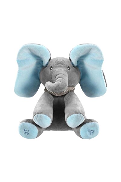 OEM Elefant de pluș interactiv Peek-a-Boo - Vorbește, cântă și bate din urechi