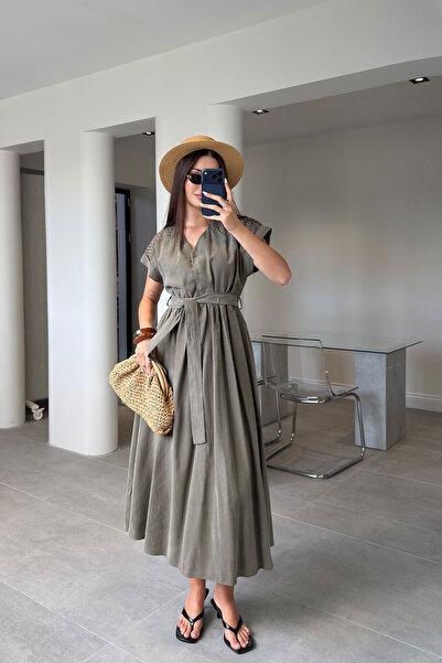 MAGARDE Mila Tensel Dress- Khaki