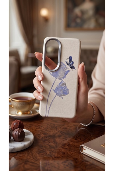 Hatreds Oppo A60 Deri Dokulu Desenli Kamera Korumalı Darbe Emici Silikon Tele...