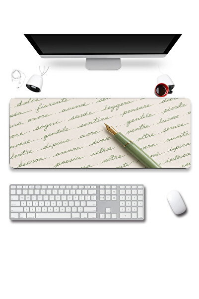 SonicTouch Keyboard Mousepad 32X70Cm Silent Rows Seamless Smooth Liquid-Proof...