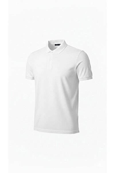 Generic Brand Men's Polo Collar Buttoned Pique Fabric T-Shirt Regular Fit Sho...