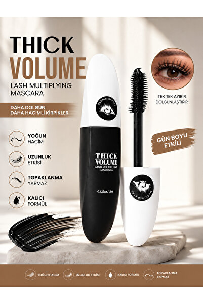 RED TOUCH Black Mascara with Volumizing Eyelash Lifting Effect