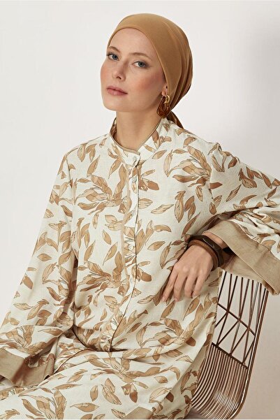 Alvina Linen Effect Patterned Tunic 46560