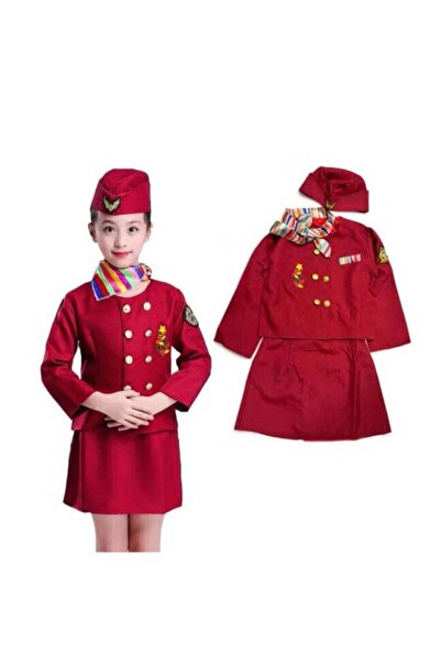 TOY LAND Toyland Kids Air Hostess Costume Set – Pretend Play Flight Attendant...