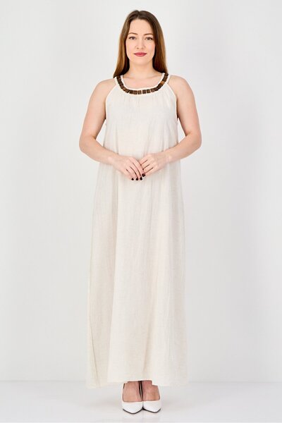 Epiphany Women Heather Maxi Dress, Beige