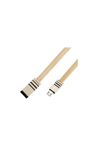 Remax Πλεγμένο καλώδιο USB 2.0 σε micro USB, Μπεζ, 1μ (2 σε 1)