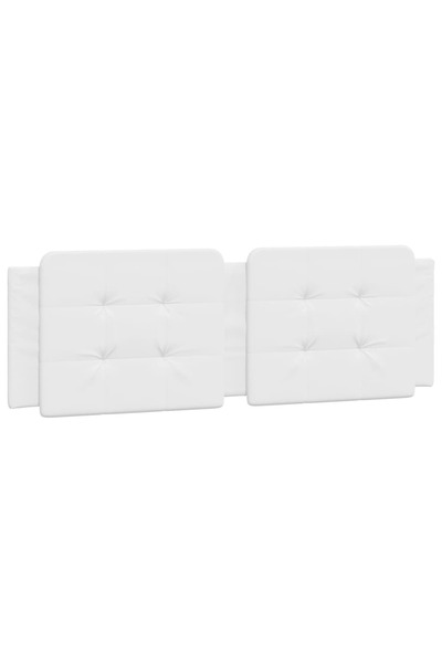 vidaxl Pernă pentru tăblie pat, Zadar, alb, 152 cm, piele artificială