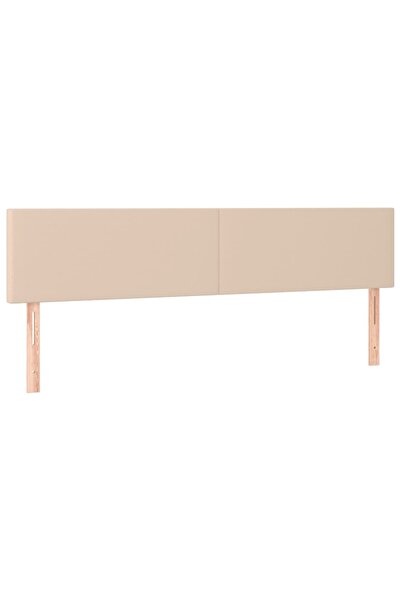 vidaxl Tăblii de pat, cappuccino, 180x5x78/88 cm, piele ecologică