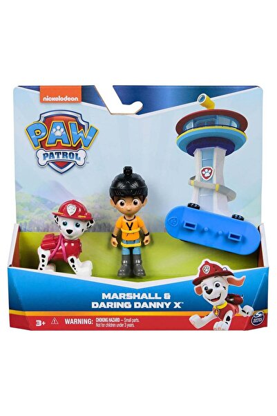 PAW PATROL Set figurina si 2 animalute, Paw Patrol, Marshall si Daring Danny ...
