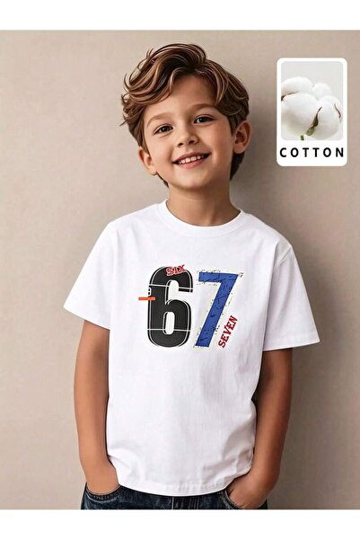 SVART WEAR Six Seven 67 Παιδικό και εφηβικό μπλουζάκι με στάμπα, 100% βαμβακε...