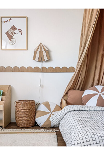 mdmetadesign Sirk Çadırı Temalı Mdf Duvar Aplik