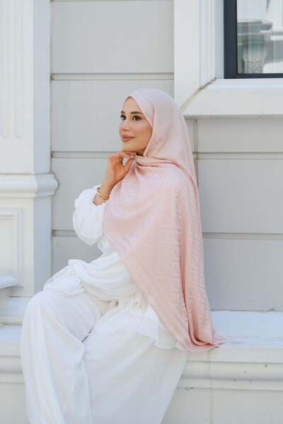 diorel F Pattern Premium Shawl-Powder