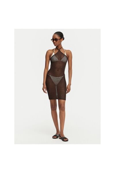 Guess Rochie de plajă pentru femei E6GK05Z5402 Maro