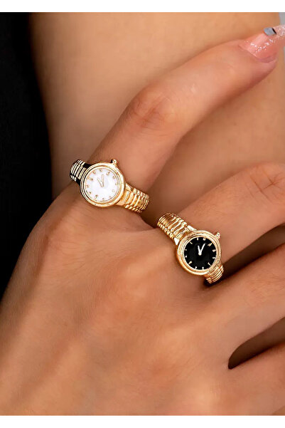 Bozhi Mini Watch-Looking Ring Design "Forever Together" Gift Boxed / 2 Pieces...