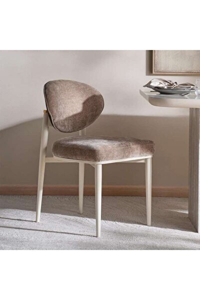 PAN HOME DOVER V1 DINING CHAIR - BROWN & BIEGE