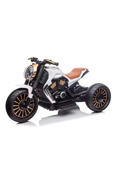 Kinderauto Motocicletă electrică cu 3 roți pentru copii 70W 12V Albă