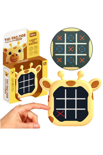 LEAN Joc electronic de memorie 3 în 1, design girafă, 13 x 12 x 3 cm, 21375